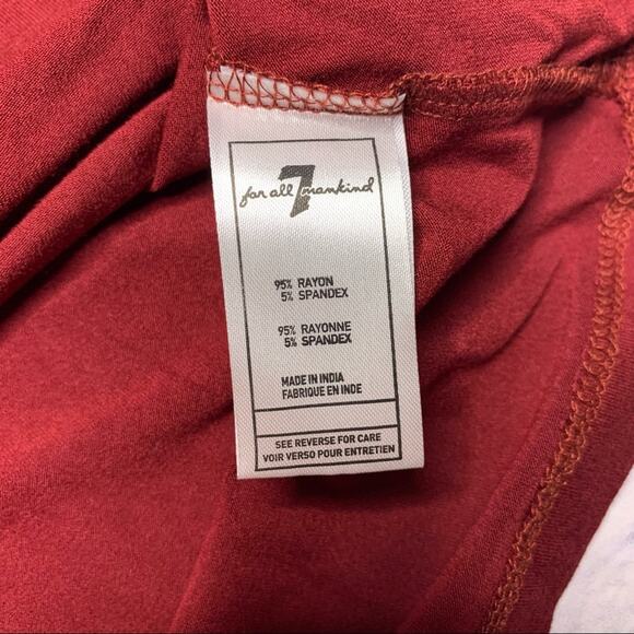 7 For All Mankind Raglan Sleeve Henley T-Shirt - Picture 4 of 7